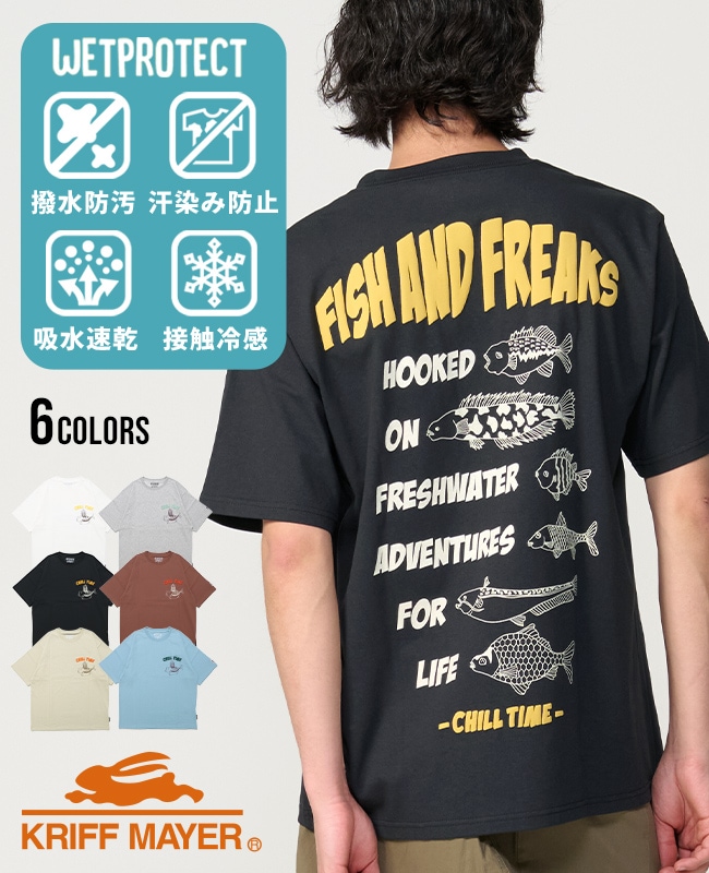 クリフメイヤー[公式] ウェットプロテクト刺繍Tシャツ(釣り) 2557807