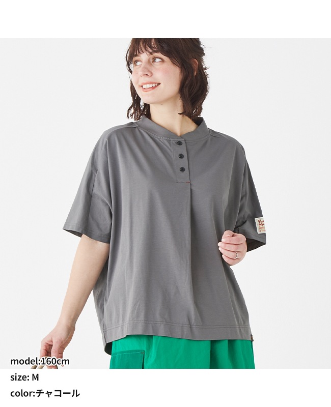 クリフメイヤー[公式] UVカットヘンリーネックドルマンT LADYS W2447836