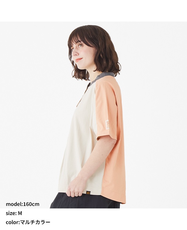 クリフメイヤー[公式] UVカットヘンリーネックドルマンT LADYS W2447836
