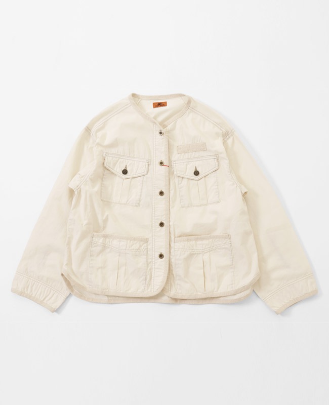 クリフメイヤー[公式] ノーカラーミリタリーシャツJK LADYS W2434008