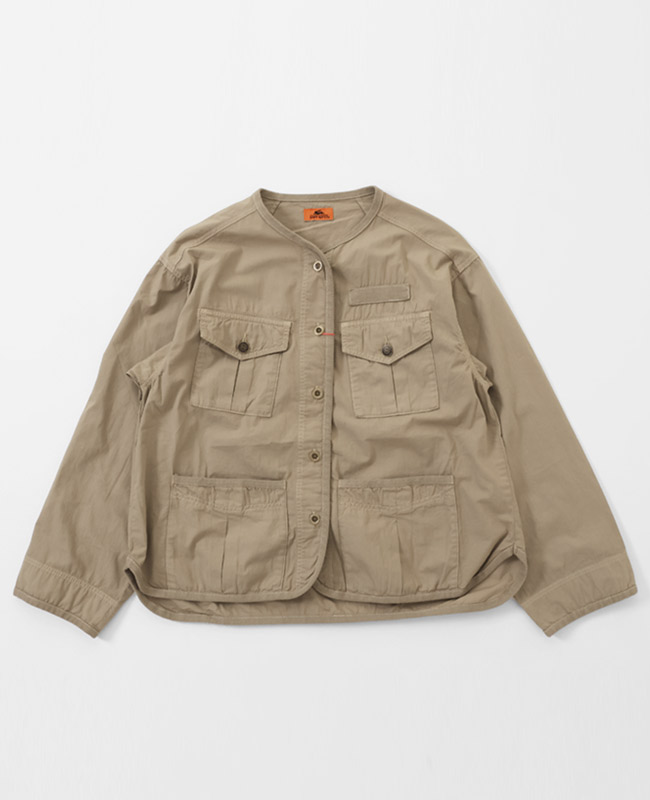 クリフメイヤー[公式] ノーカラーミリタリーシャツJK LADYS W2434008