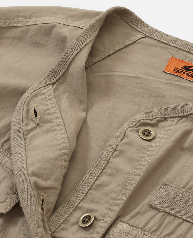 クリフメイヤー[公式] ノーカラーミリタリーシャツJK LADYS W2434008