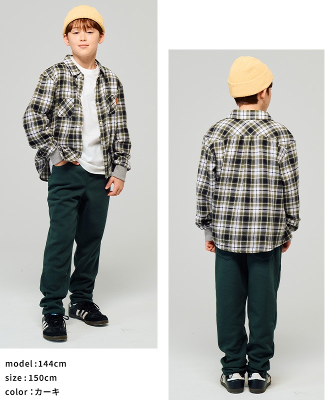 クリフメイヤー[公式] ハッピーチェックシャツ KIDS J2517101