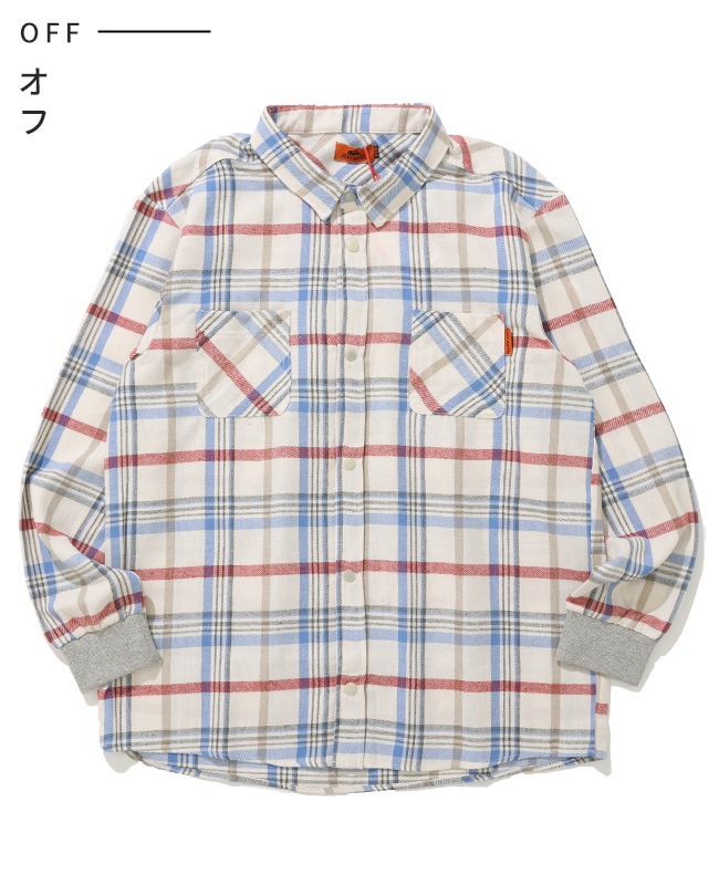 クリフメイヤー[公式] ハッピーチェックシャツ KIDS J2517101