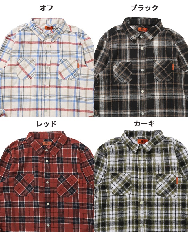 クリフメイヤー[公式] ハッピーチェックシャツ KIDS J2517101