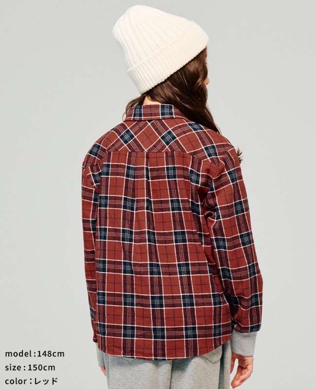 クリフメイヤー[公式] ハッピーチェックシャツ KIDS J2517101