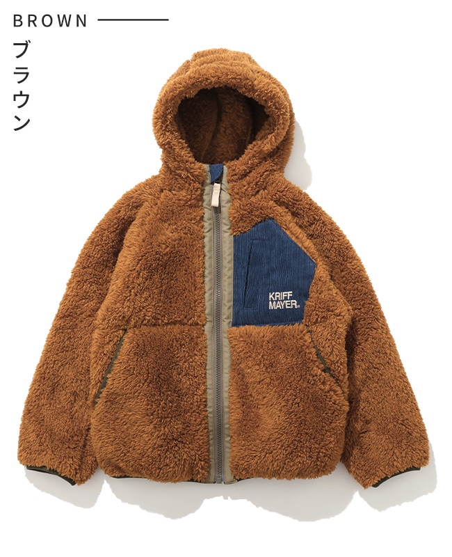 クリフメイヤー[公式] シャギーボアフードジャケット KIDS J2514413
