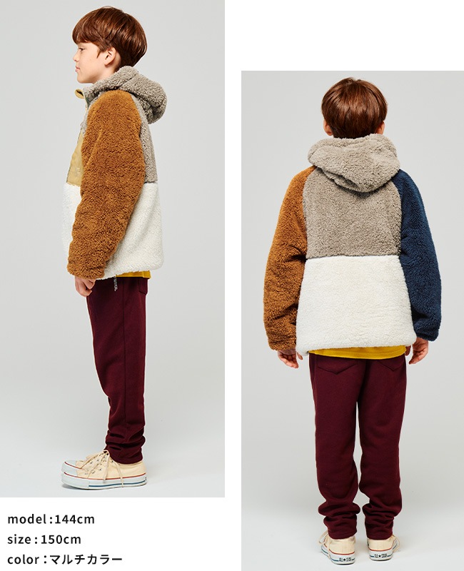 クリフメイヤー[公式] シャギーボアフードジャケット KIDS J2514413