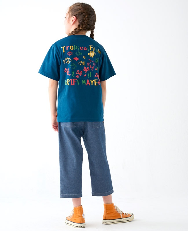 クリフメイヤー[公式] ハイメッシュデニムクロップド KIDS J2447101