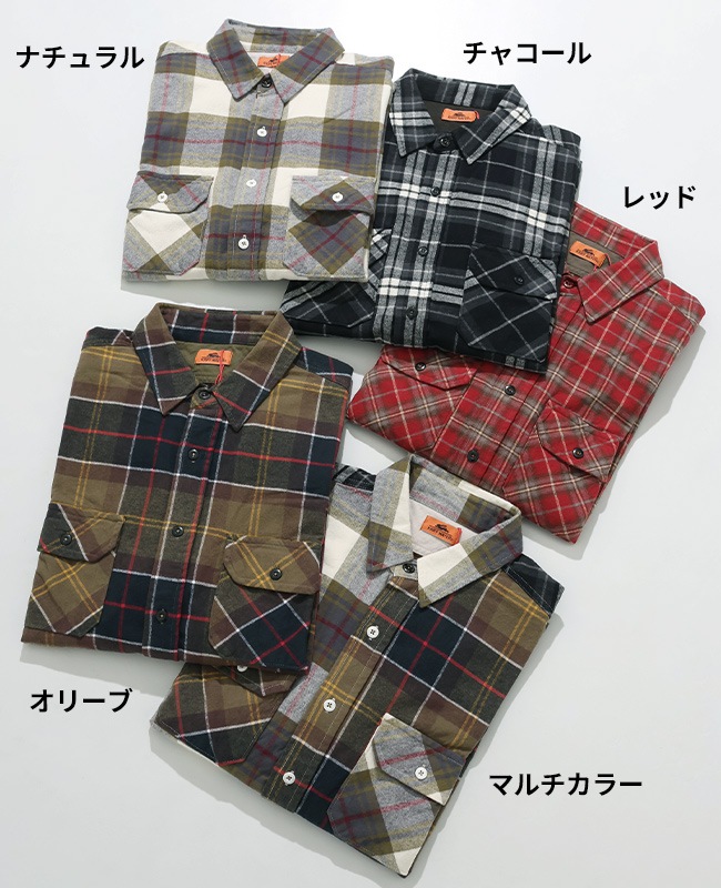 クリフメイヤー[公式] ビエラチェック長袖シャツ 2516300