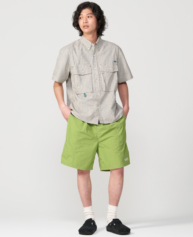 クリフメイヤー[公式] シアサッカーチェック半袖シャツ MENS 2555101