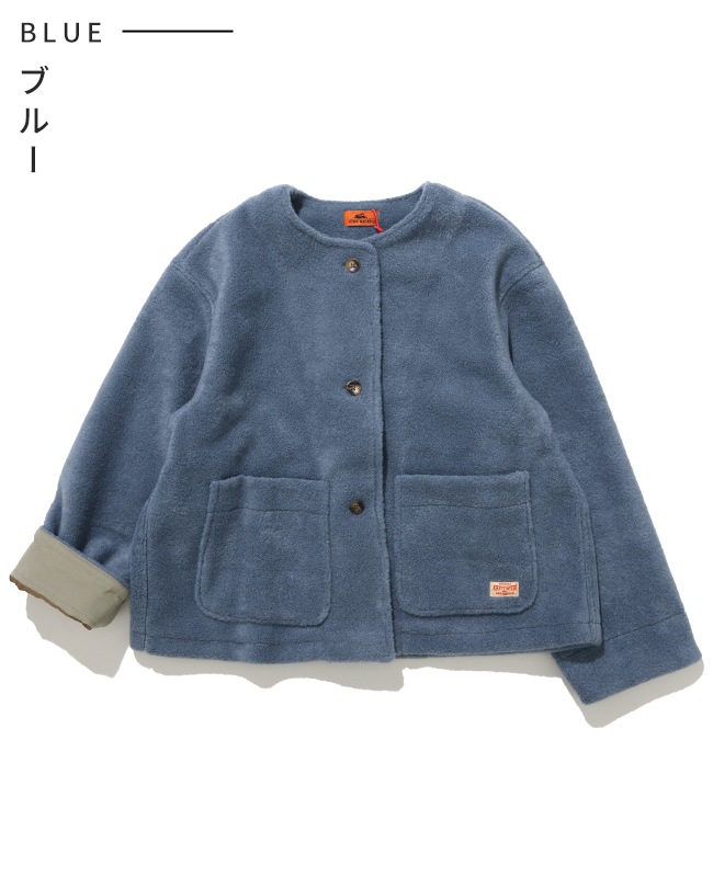 クリフメイヤー[公式] パイルフリースノーカラージャケット LADYS