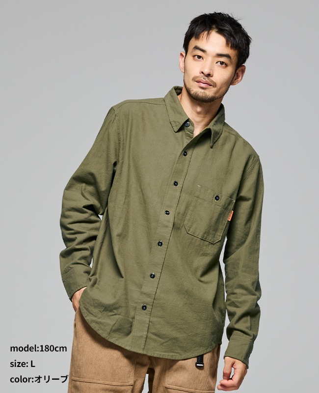クリフメイヤー[公式] ビエラ無地長袖シャツ 2516301 | MENS メンズ