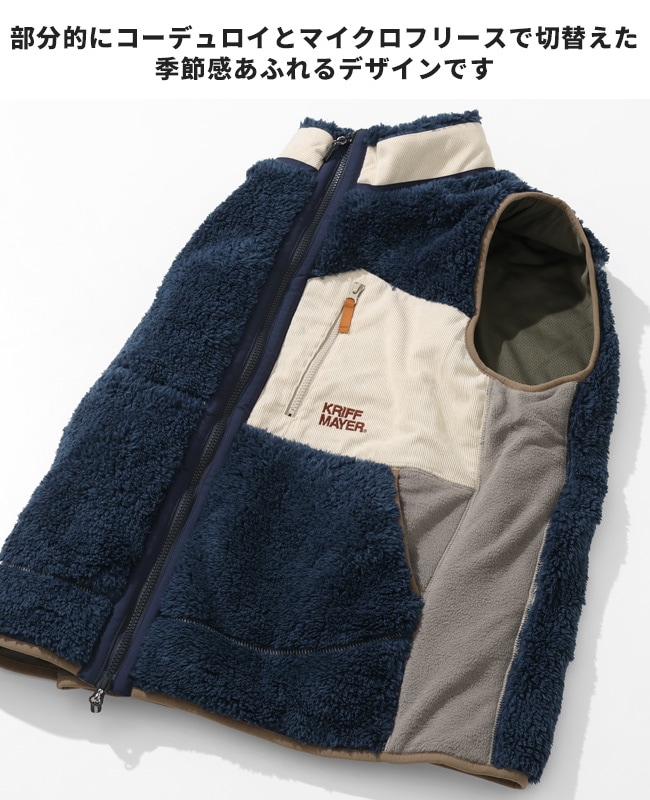 クリフメイヤー[公式] シャギーボアベスト MENS 2514402