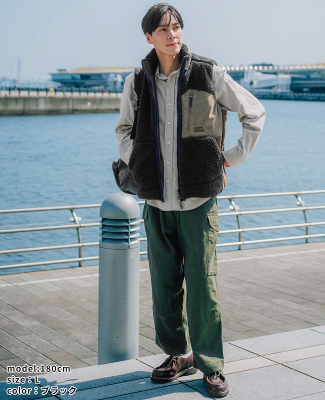 クリフメイヤー[公式] シャギーボアベスト MENS 2514402