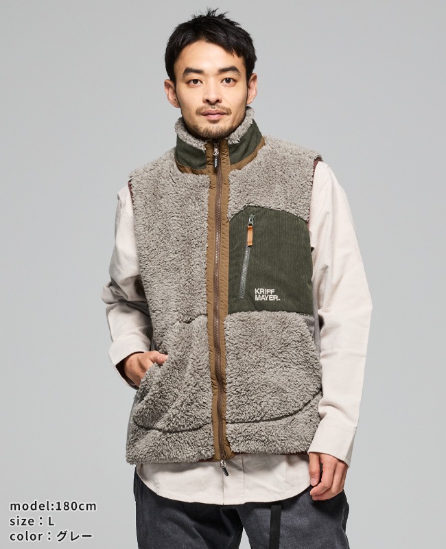 クリフメイヤー[公式] シャギーボアベスト MENS 2514402 | MENS メンズ