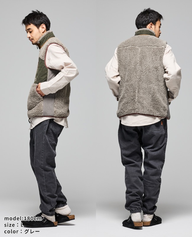 クリフメイヤー[公式] シャギーボアベスト MENS 2514402