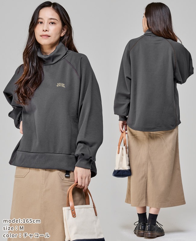 クリフメイヤー[公式] 裏起毛タートルスウェット LADYS W2527819