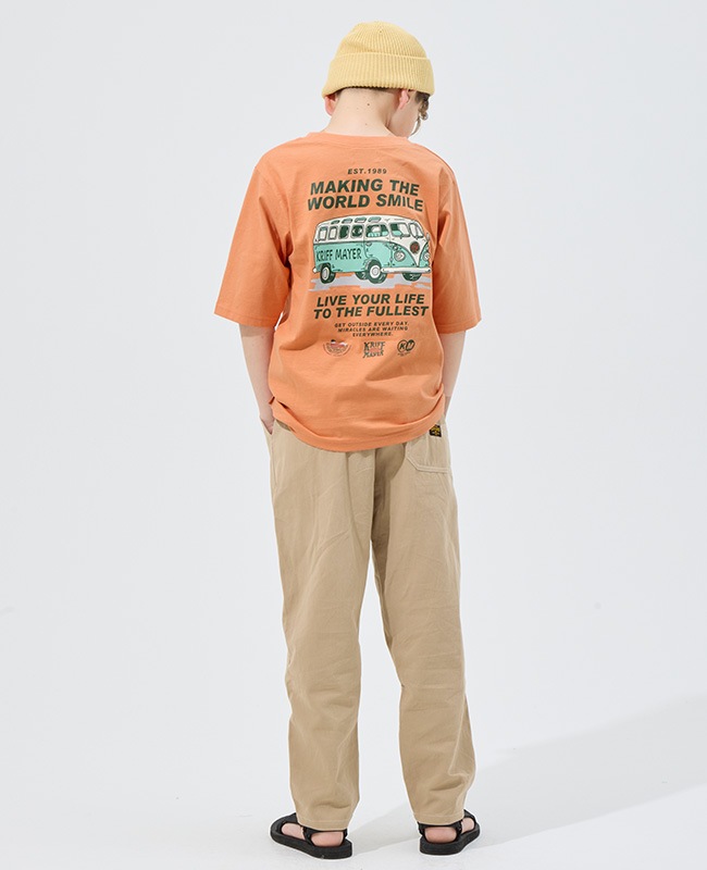 クリフメイヤー[公式] 楽LUCK五分袖Tシャツ(BUS) KIDS J2536319