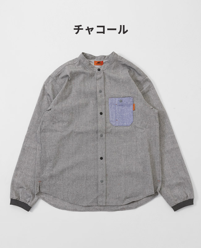 クリフメイヤー[公式] バンドカラーハッピーシャツ MENS 2437100
