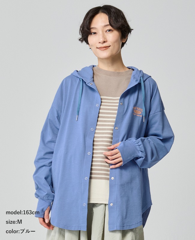 クリフメイヤー[公式] UVカットさらボタンパーカー LADYS W2537817