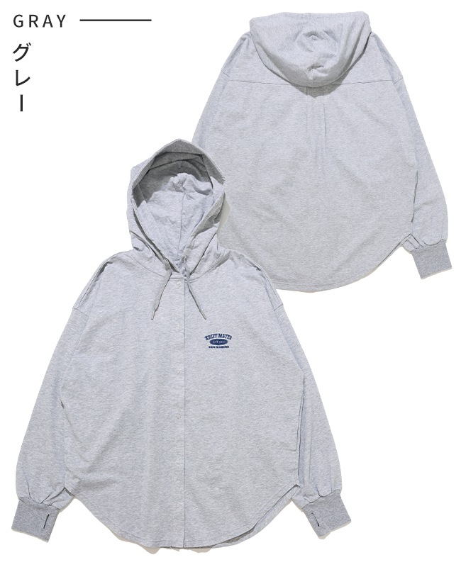 クリフメイヤー[公式] UVカットさらボタンパーカー LADYS W2537817