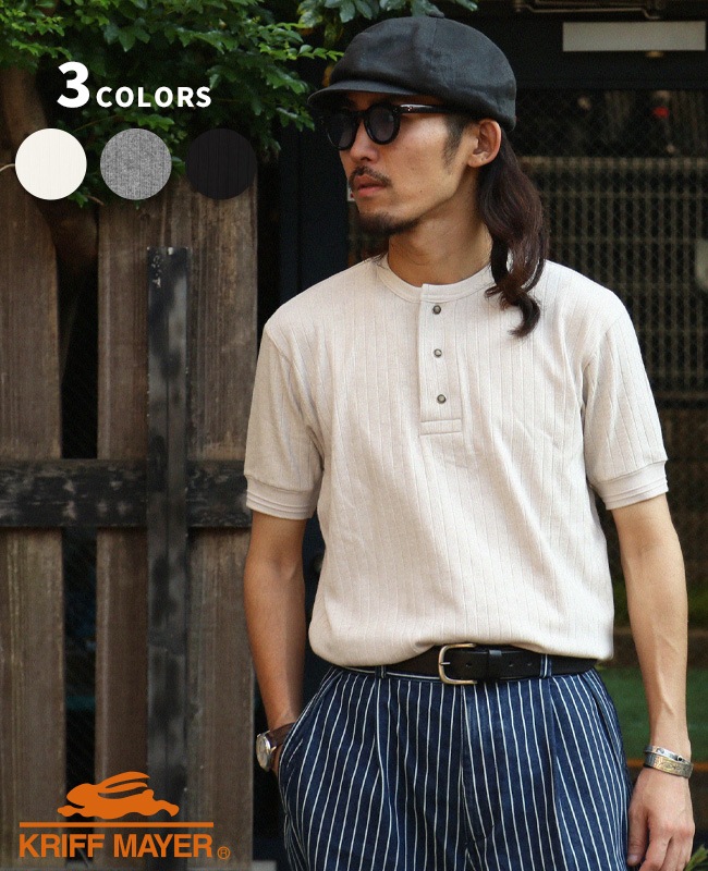 クリフメイヤー[公式] 針抜きヘンリーネックT MENS 2545102