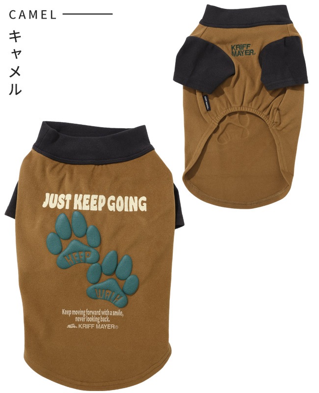 クリフメイヤー[公式] もちのび刺繍T(足跡) DOG D2615606