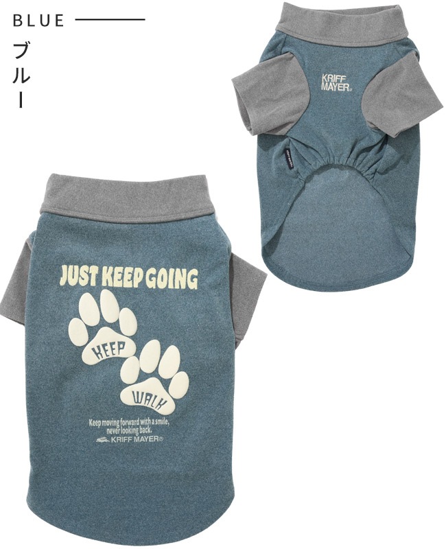 クリフメイヤー[公式] もちのび刺繍T(足跡) DOG D2615606