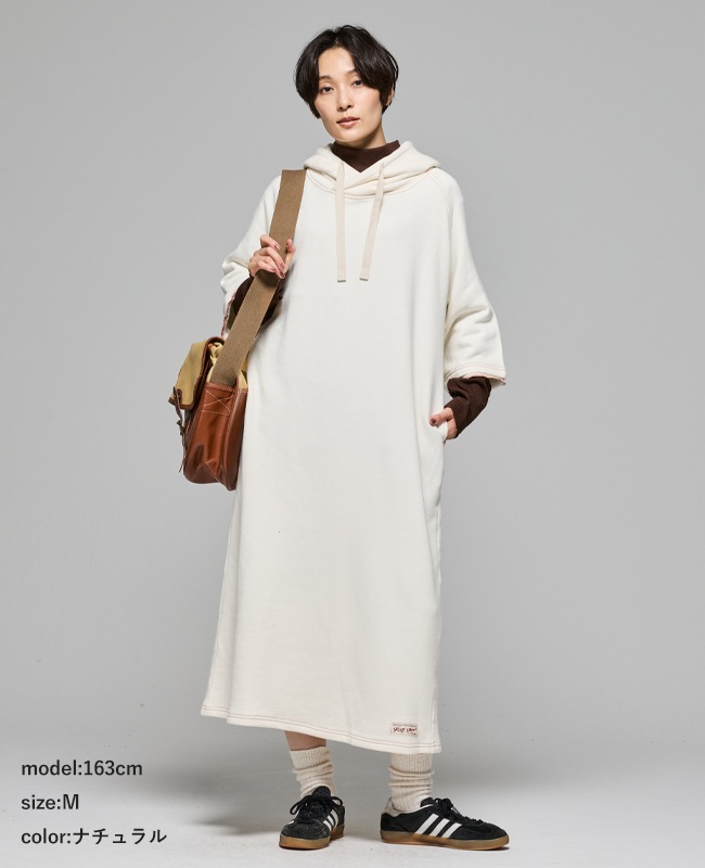 クリフメイヤー[公式] ざっくり裏毛7分袖ワンピース LADYS W2517827