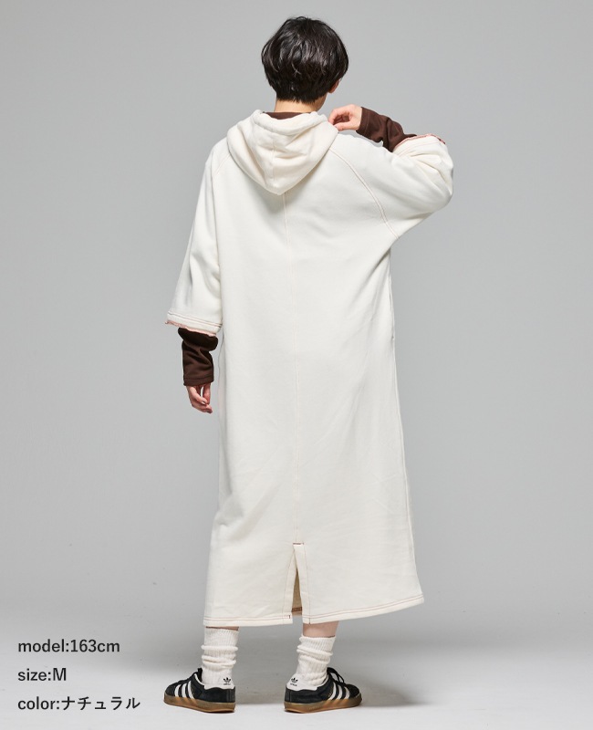 クリフメイヤー[公式] ざっくり裏毛7分袖ワンピース LADYS W2517827