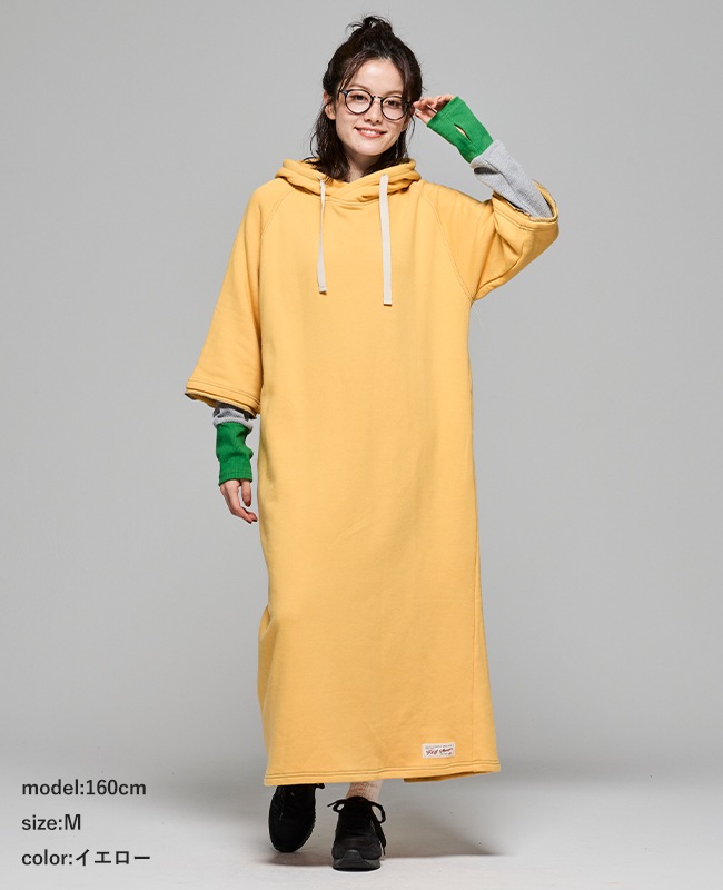 クリフメイヤー[公式] ざっくり裏毛7分袖ワンピース LADYS W2517827