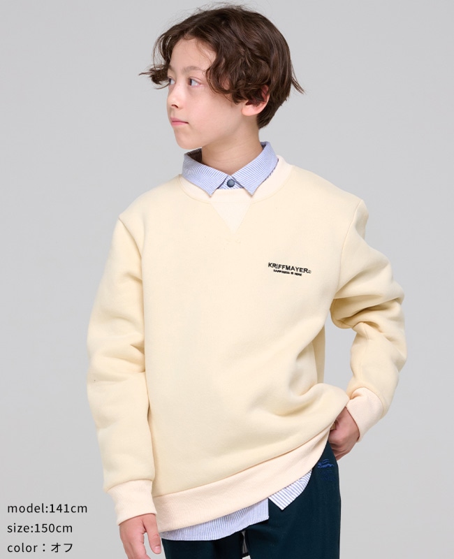 クリフメイヤー[公式] あたたか刺繍クルー KIDS J2527837