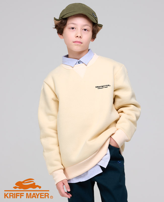 クリフメイヤー[公式] あたたか刺繍クルー KIDS J2527837