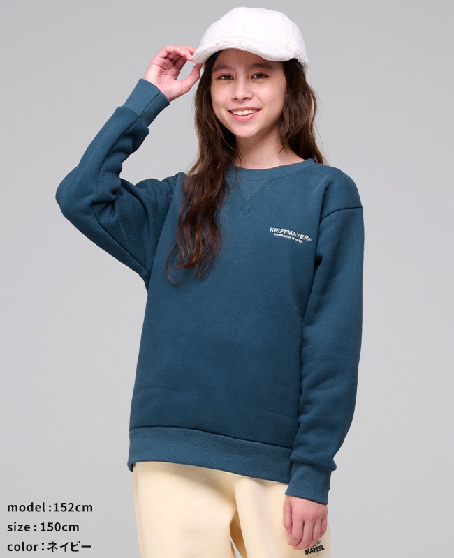 クリフメイヤー[公式] あたたか刺繍クルー KIDS J2527837