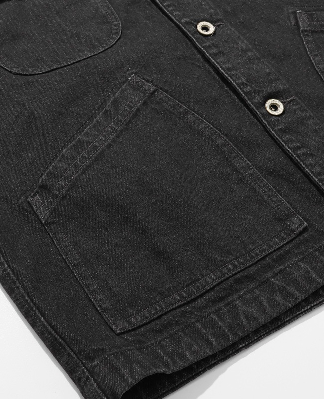 クリフメイヤー[公式] ノーカラーデニムカバーオール MENS 2534002