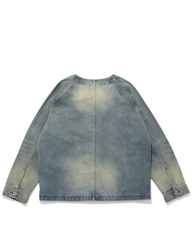 クリフメイヤー[公式] ノーカラーデニムカバーオール MENS 2534002