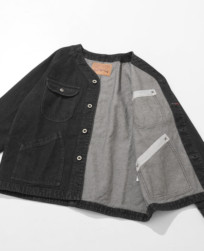 クリフメイヤー[公式] ノーカラーデニムカバーオール MENS 2534002