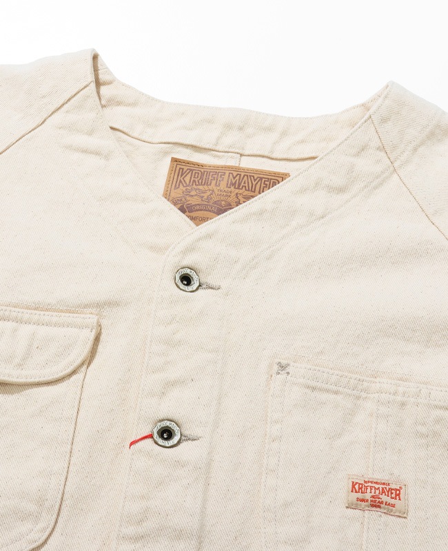 クリフメイヤー[公式] ノーカラーデニムカバーオール MENS 2534002