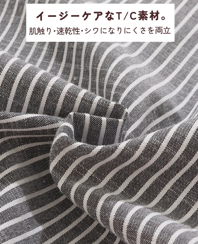 クリフメイヤー[公式] マルチストライプシャツワンピ LADYS W2545117