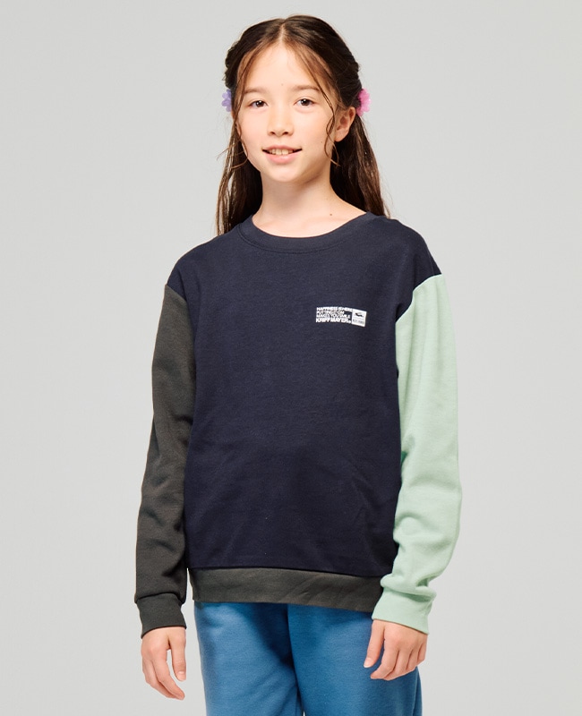 クリフメイヤー[公式] 袖パイピング クルー KIDS J2517844