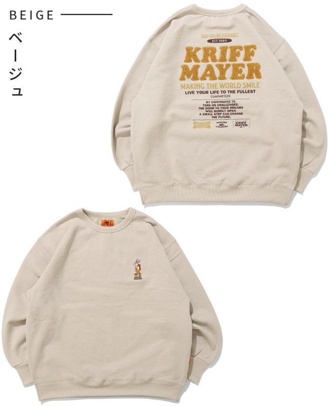 クリフメイヤー[公式] 裏起毛クルー(クリフラビット) LADYS W2527818