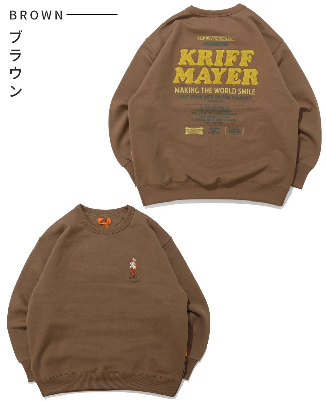 クリフメイヤー[公式] 裏起毛クルー(クリフラビット) LADYS W2527818