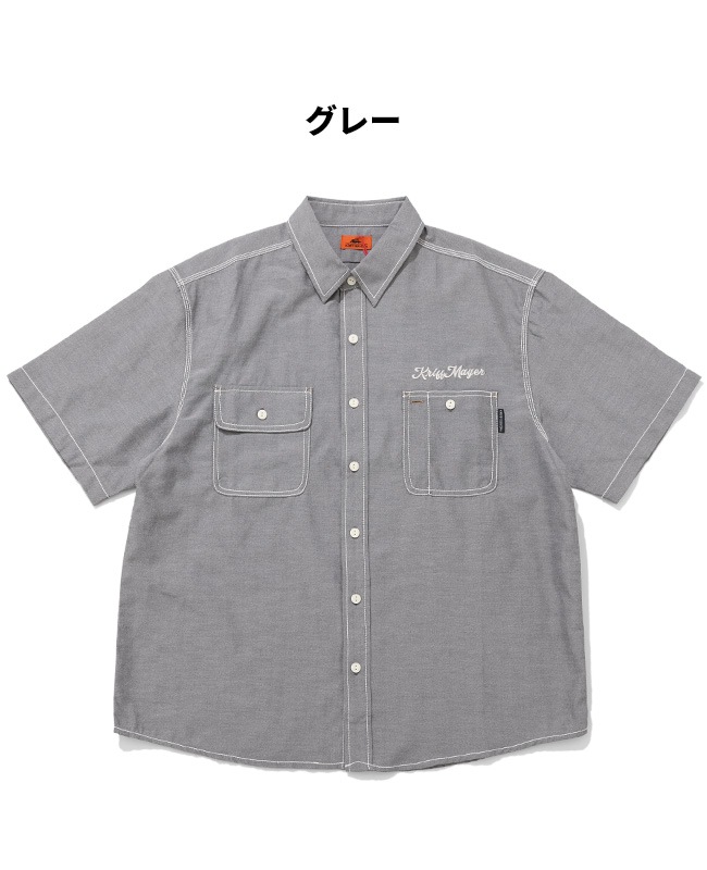 クリフメイヤー[公式] シャンブレーワーク半袖シャツ MENS 2445103