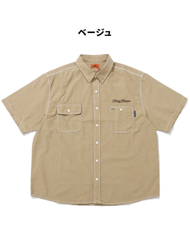 クリフメイヤー[公式] シャンブレーワーク半袖シャツ MENS 2445103