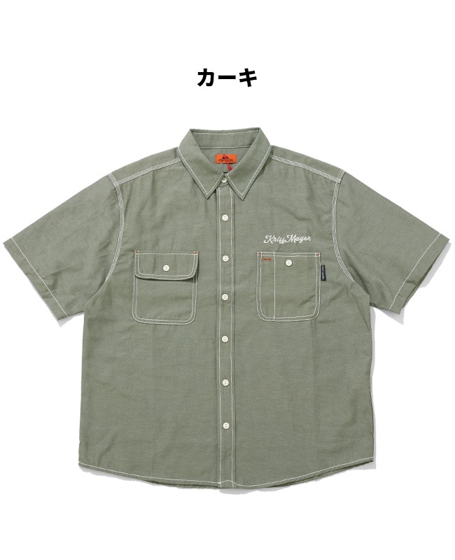 クリフメイヤー[公式] シャンブレーワーク半袖シャツ MENS 2445103