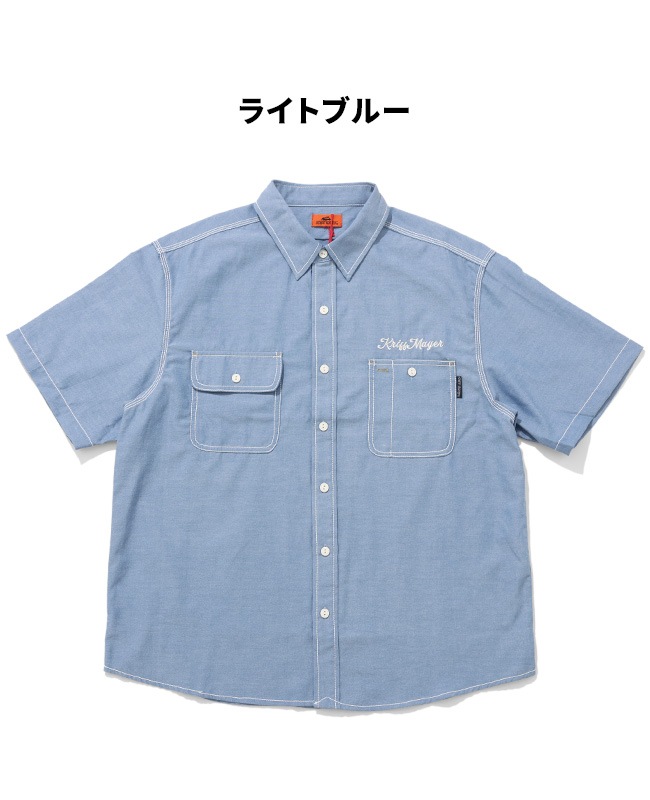 クリフメイヤー[公式] シャンブレーワーク半袖シャツ MENS 2445103