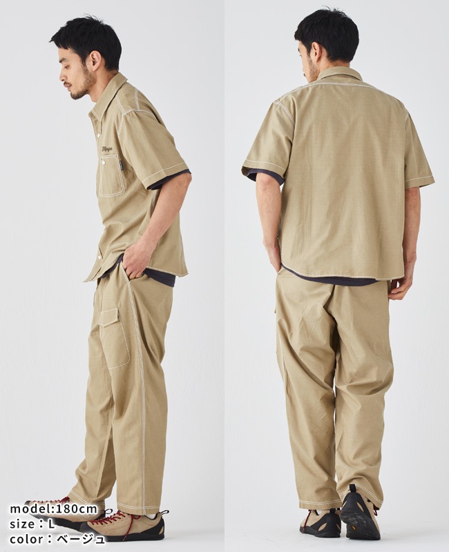 クリフメイヤー[公式] シャンブレーワーク半袖シャツ MENS 2445103