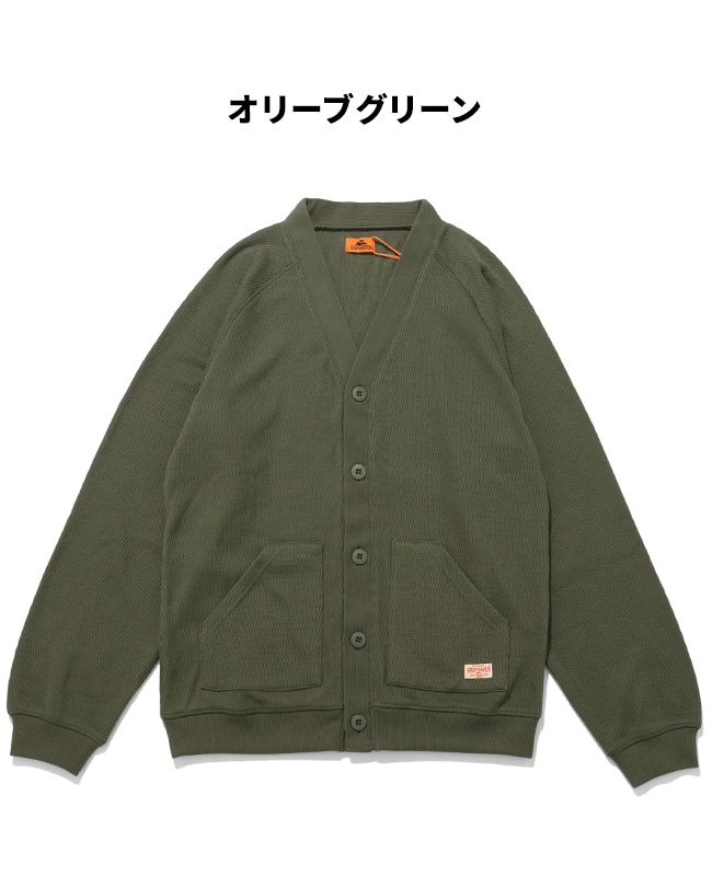 クリフメイヤー[公式] ハニカムワッフルVカーデ MENS 2537807