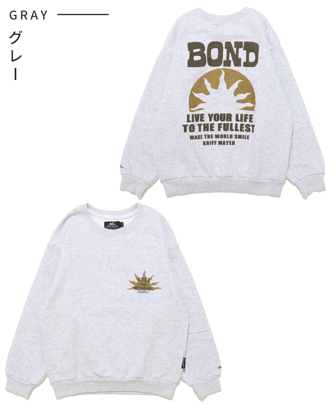 クリフメイヤー[公式] 速乾裏毛プリントクルー（BOND） KIDS J2617833